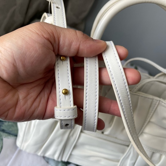 Bottega Veneta White Intrecciato Mini Satchel with Top Handles - Picture 7 of 10